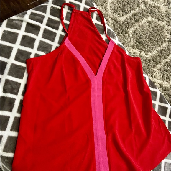 Brand new red & pink flowy tank - Picture 3 of 13